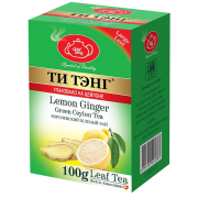 Чай зеленый "Лимон с имбирем" 100г - Интернет-магазин здорового питания «УРАЛНАТС», Екатеринбург