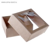 Коробка подарочная (14,5х14,5х6 см) - Интернет-магазин здорового питания «УРАЛНАТС», Екатеринбург