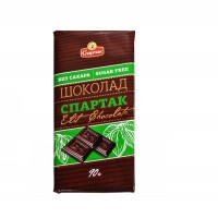 Шоколад СПАРТАК 72% без сахара - Интернет-магазин здорового питания «УРАЛНАТС», Екатеринбург