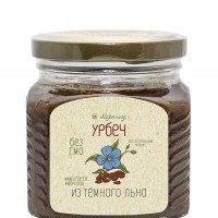 Урбеч из семян темного льна 230г - Интернет-магазин здорового питания «УРАЛНАТС», Екатеринбург